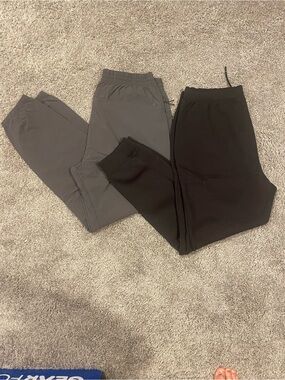 2 Pairs Men’s VRST Joggers - Grey nylon | Black sweatpants
